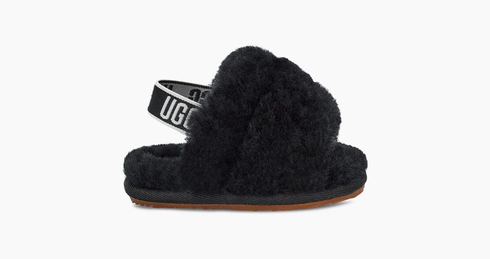 Ugg Slide Baby - Ugg Fluff Yeah Black - 209DCTRHM